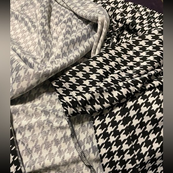 Classic Houndstooth Plaid Batwing Sleeve Open Front Cover UP Coat LIGHTWEIGHT - Picture 11 of 11